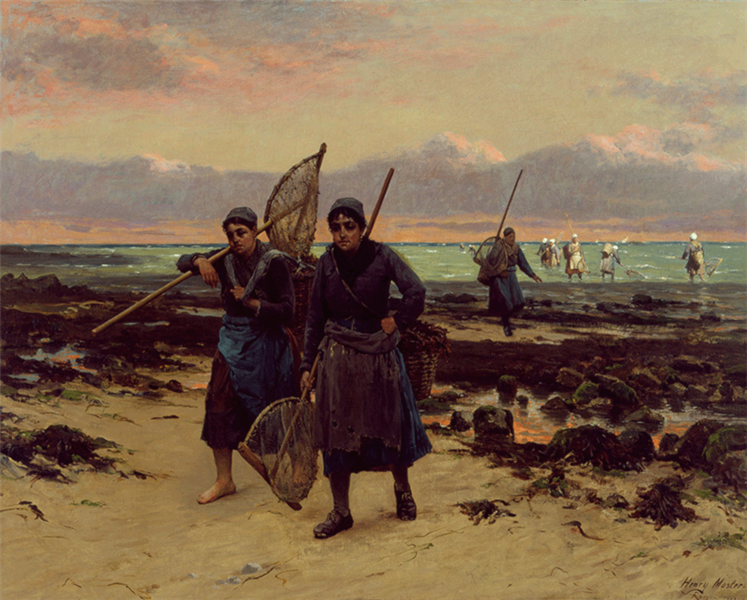 Return of the Shrimp Fishers by Henry Mosler - Art Renewal Center